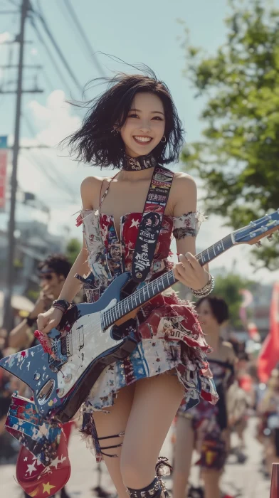 Punk Girl at Concert