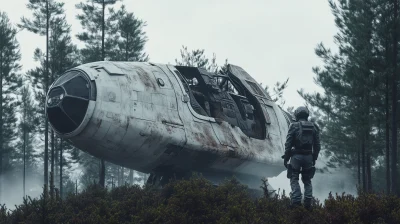 Spaceship Wreck in Forest