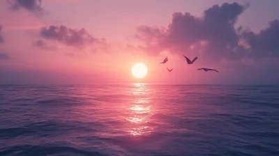 Serene Morning at Sea