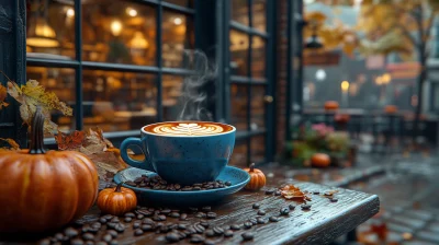 Cozy Autumn Coffee Shop