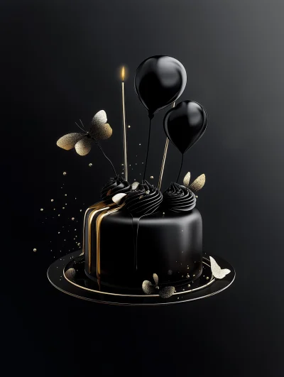 Elegant 3D Birthday Design