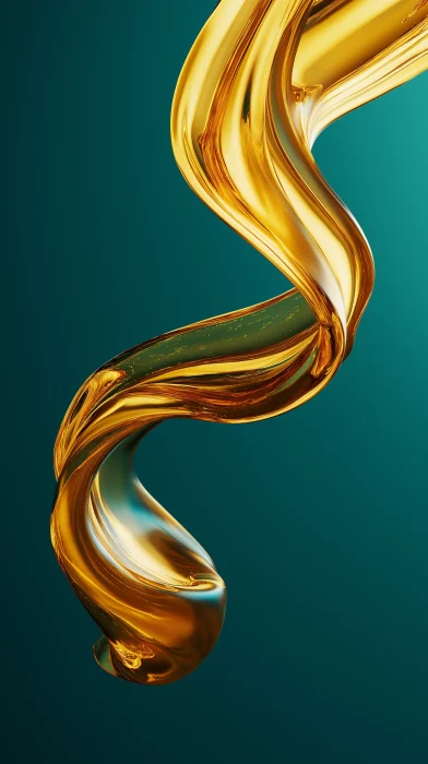 Flowing Golden Oil