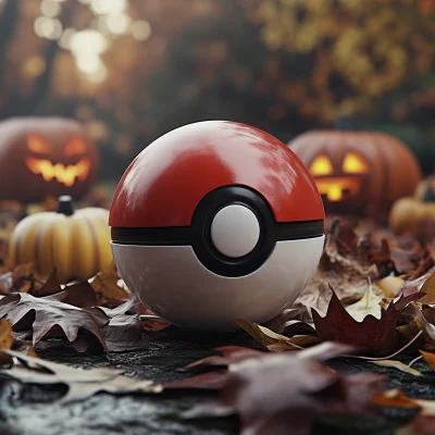 Classic Poké Ball in Halloween