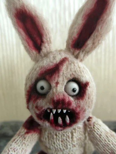 Evil Halloween Toy Rabbit