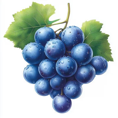 Vivid Blue Grapes