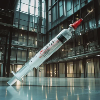 Giant Syringe Sculpture