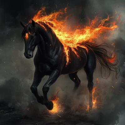 Fiery Mane Horse