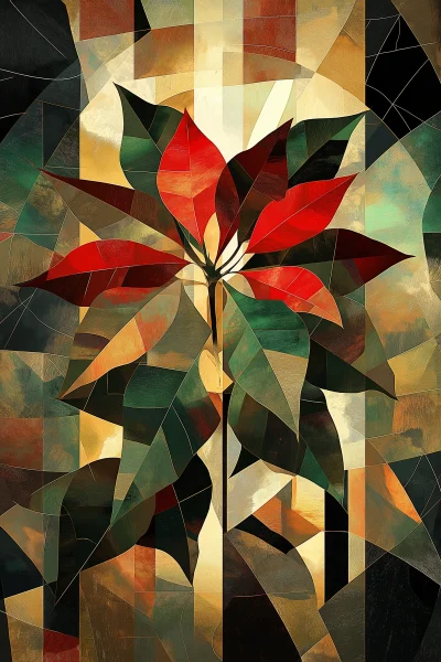 Abstract Poinsettia