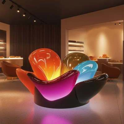 Futuristic Dessert Hall of 2030