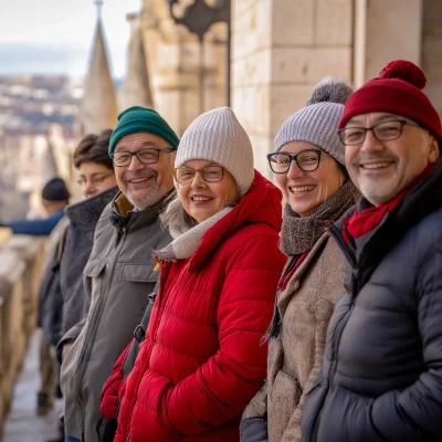 Happy Tourists at Fisherman’s Bastion