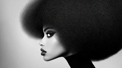 Afrogoth Fashion Model