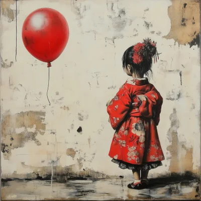 Little Girl with Balloon