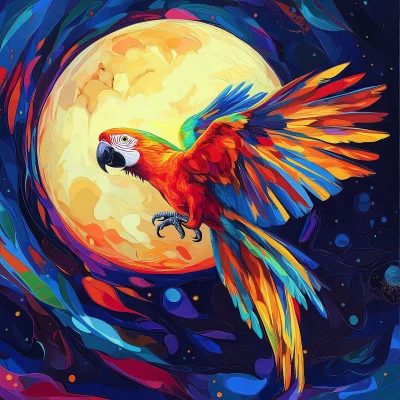 Parrot on the Moon