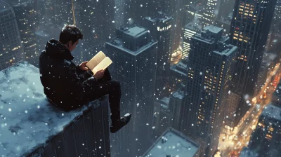 Reading in the Snow