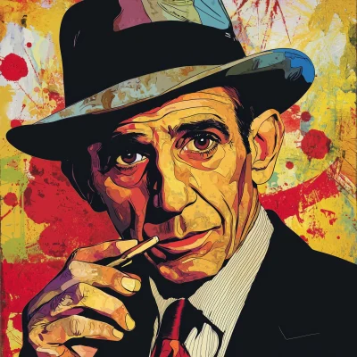 Meyer Lansky in Pop Art Style