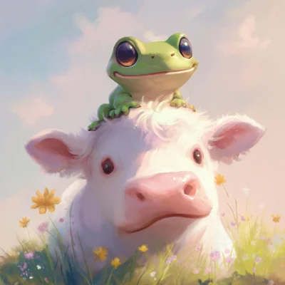 Frog and Cow Friends