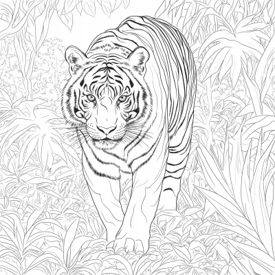 Tiger Coloring Page