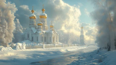 Surreal Snowy St Basil’s Cathedral