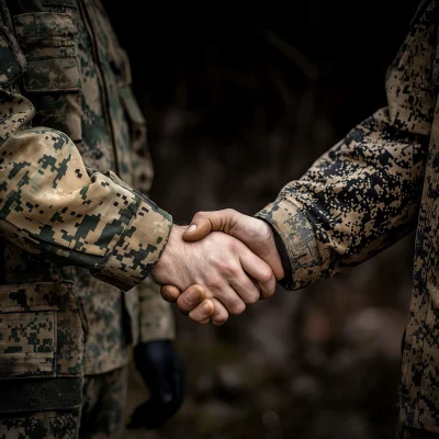 Handshaking in Camouflage