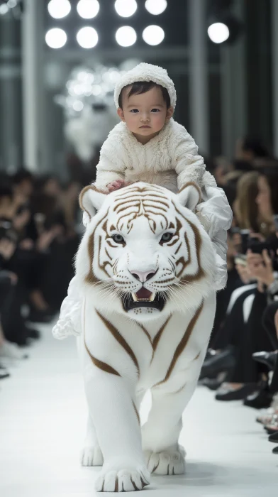 Elegant Baby on Runway