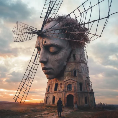 Surrealistic Windmill