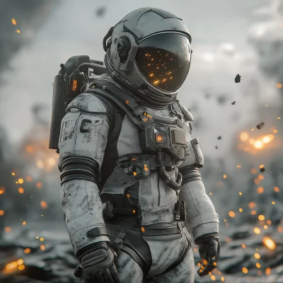 Astronaut on the Battlefield