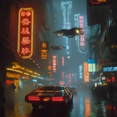 Futuristic Street Scene