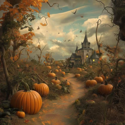 Magical Fantasy Pumpkin Patch