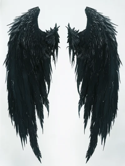 Sephiroth Black Feather Wings Diagram