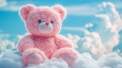 Fluffy Pink Teddy Bear