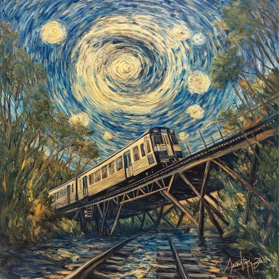 Starry Night Train