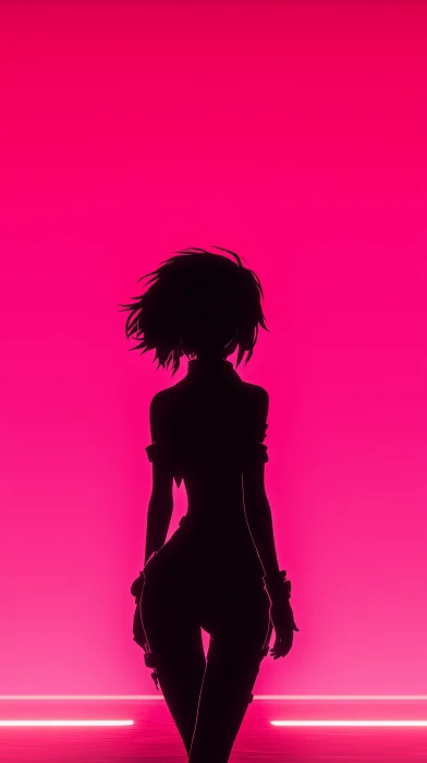 Anime Character Silhouette