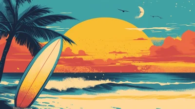 Vintage Surfing Paradise