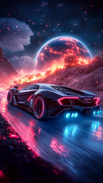 Lamborghini in Space