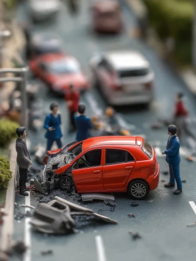 Car Accident Scene