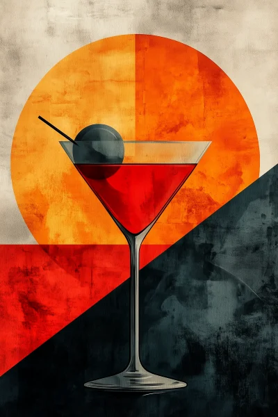 Minimalist Cocktail Wall Art