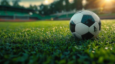 Football Ball on the Field