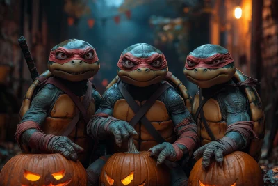 Halloween Zombie Ninja Turtles