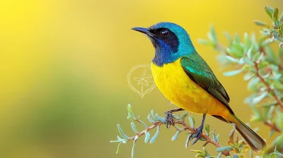 Malachite Sunbird on Acacia