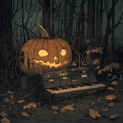 Halloween Synthesizer Pumpkin