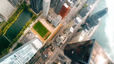 Skyscraper View of a Field