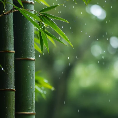 Bamboo Forest After Rain