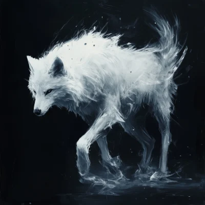 White Wolf Art