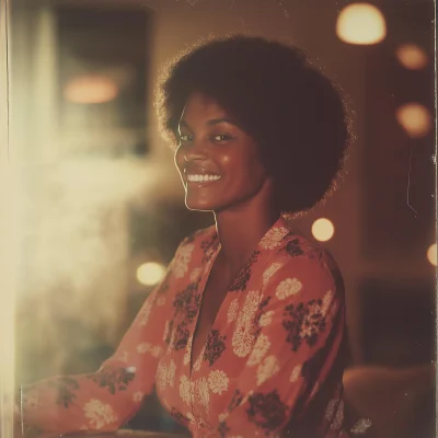 Vintage Black Woman Portrait