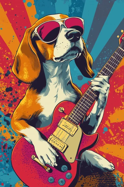 Pop Art Beagle