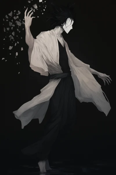 Ghostly Man in Haori