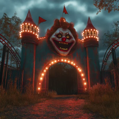 Creepy Clown Circus Entrance