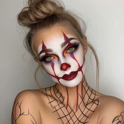 Surreal Clown Woman