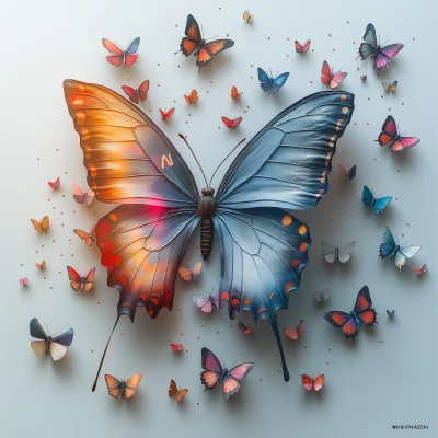 Butterfly Art with AI