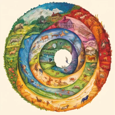 Colorful Life Spiral